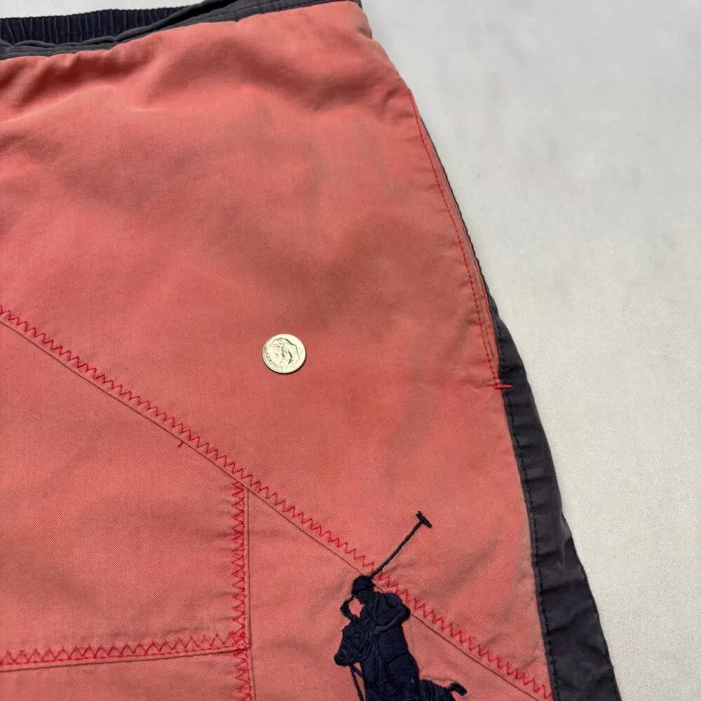 Vintage Polo Ralph Lauren Yacht Club RYC Big Pony Swim Shorts Men's Medium